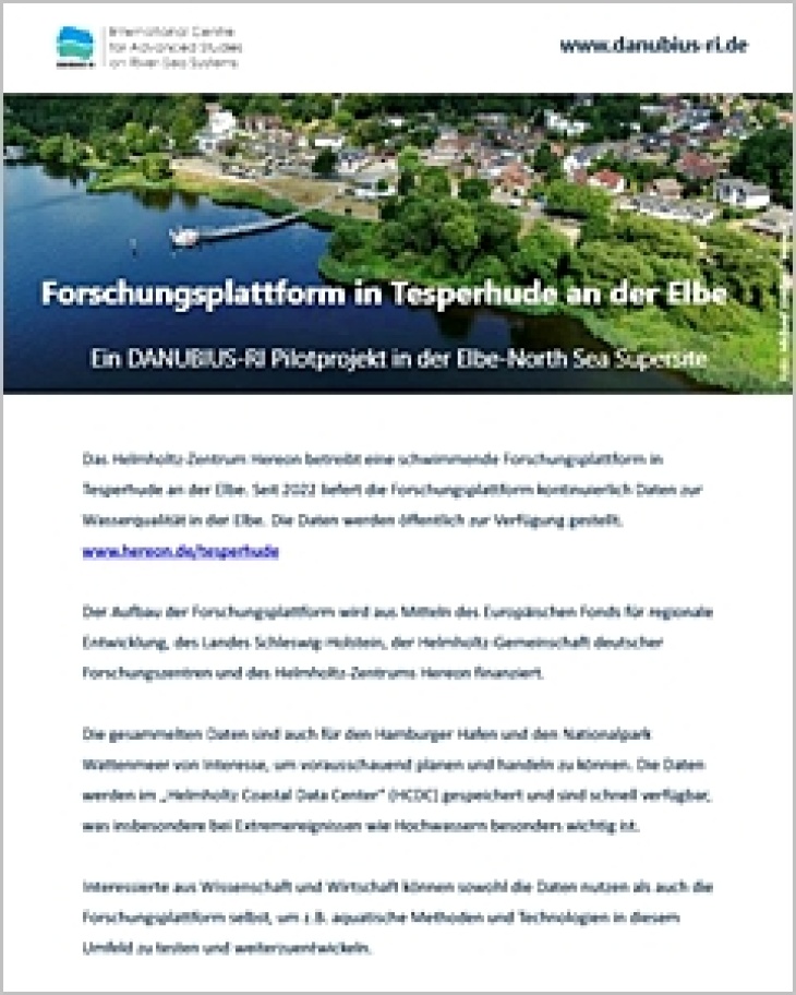 Cover Profile Forschungsplattform Tesperhude
